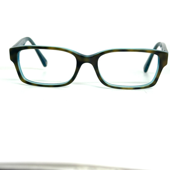 Coach HC 6040 Brooklyn 5116 Dark Tortoise/Teal 52-16 135 Eyeglasses Frames 18548 - Picture 1 of 7